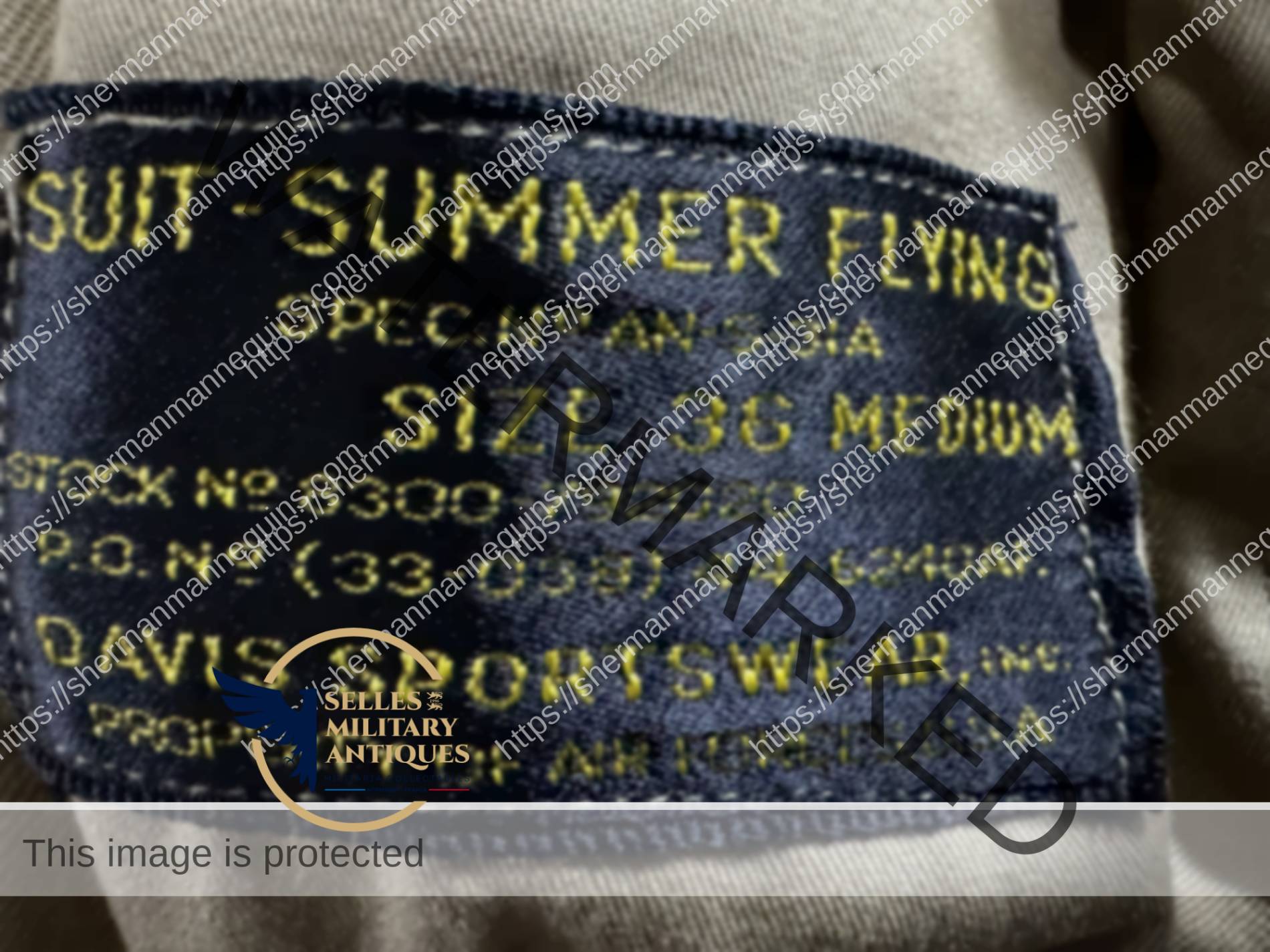 Etiquette mannequibn aviateur