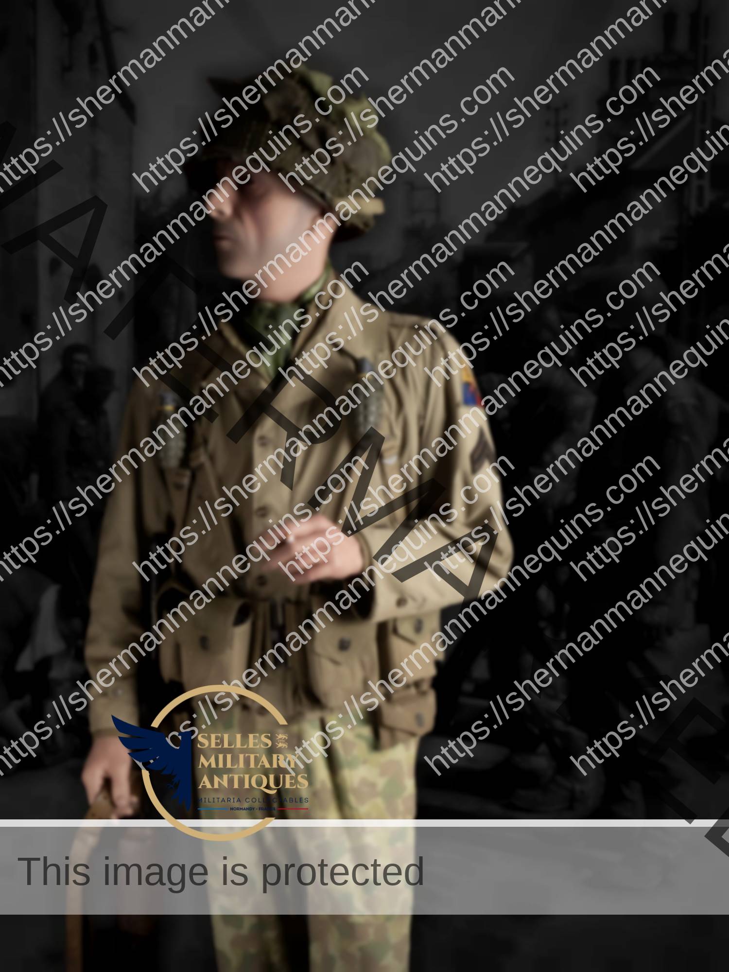 Un Mannequin Homme En Tenue Militaire Dans Une Vitrine Vente De Vêtements  Modernes à La Mode Vente D'accessoires Vestimentaires D'équipement Militaire