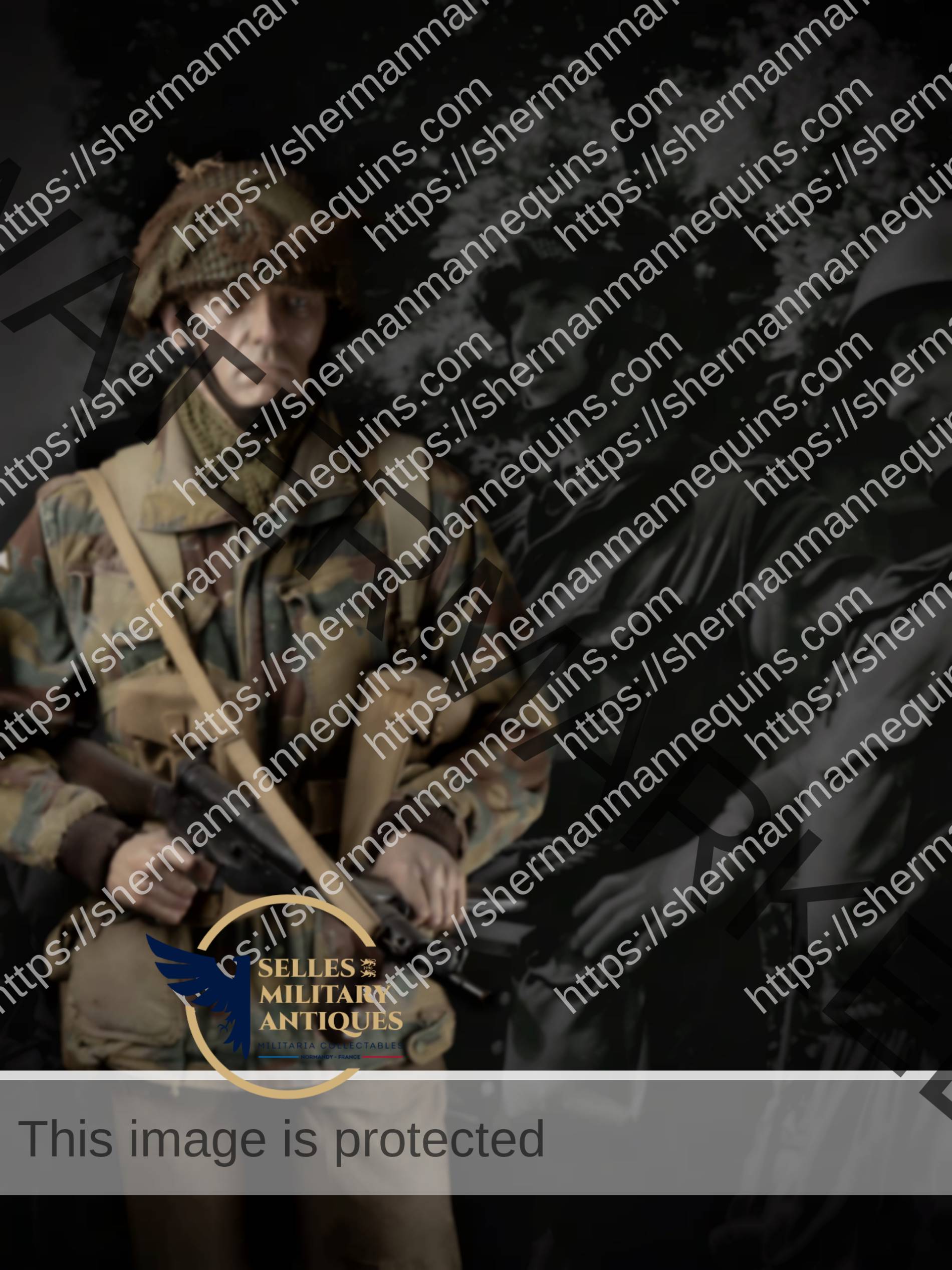 Parachutiste Anglais Sten Normandie